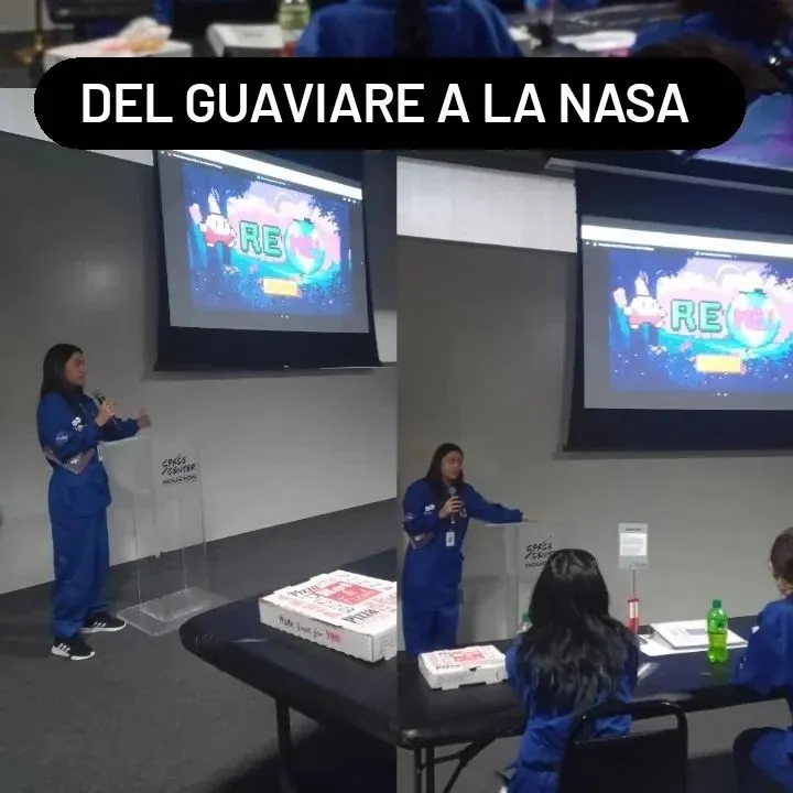 Estudiantes del Guaviare presentan en el Space Center Houston